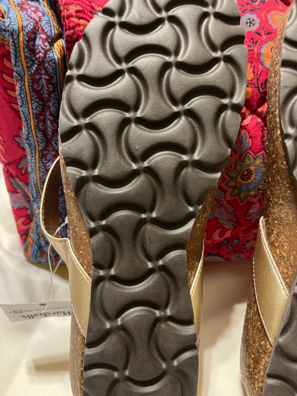 Italian Shoemaker Beaded Thong Sandals with Beaded Accents NWT - Picture 8 of 9